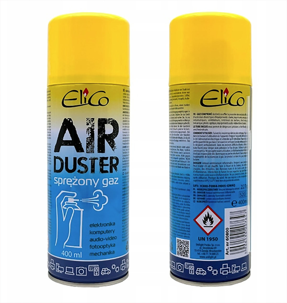Sprężony gaz 400ml ekologiczny - EliCo - do czyszczenia elektroniki 4 16286521388