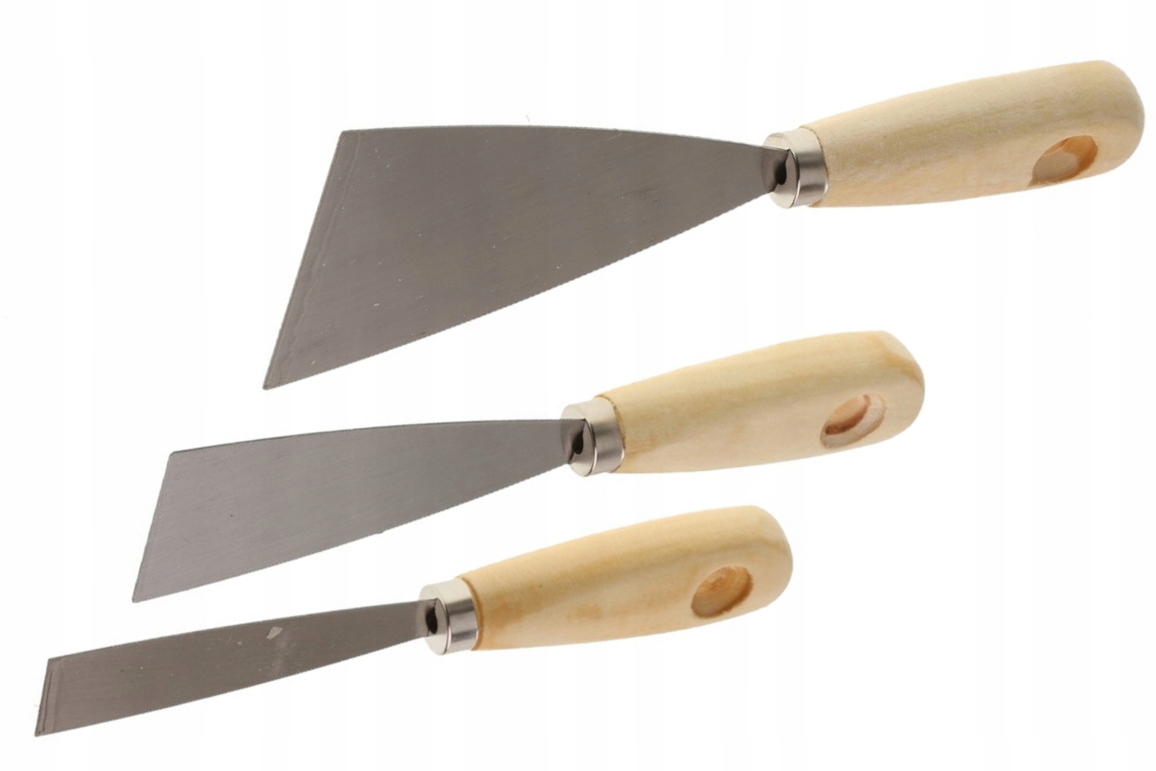 Komplet Szpachelek Malarskich 3szt (30, 50, 80 mm) Stal/Drewno 7 16399470768