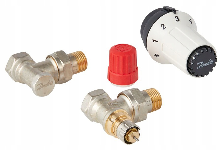 Zestaw termostatyczny kątowy Danfoss 013G5163 RAS-C + RA-N + RLV-S, DN 15 1 16461295920