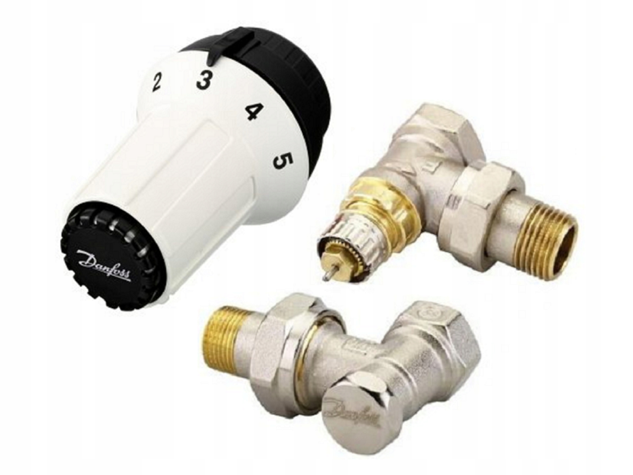 Zestaw termostatyczny kątowy Danfoss 013G5163 RAS-C + RA-N + RLV-S, DN 15 2 16461295920