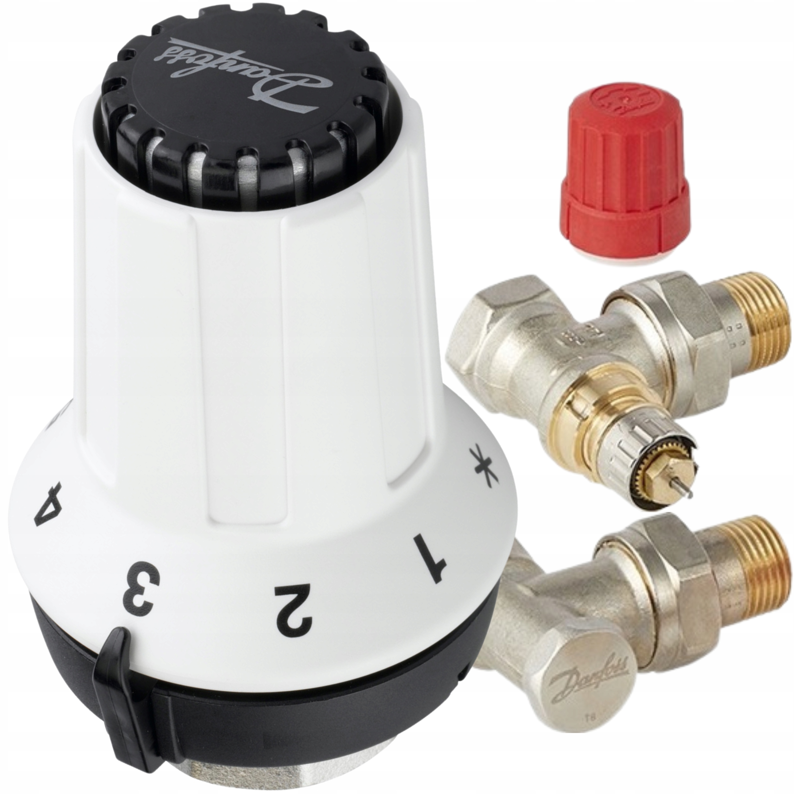 Zestaw termostatyczny kątowy Danfoss 013G5163 RAS-C + RA-N + RLV-S, DN 15 10 16461295920
