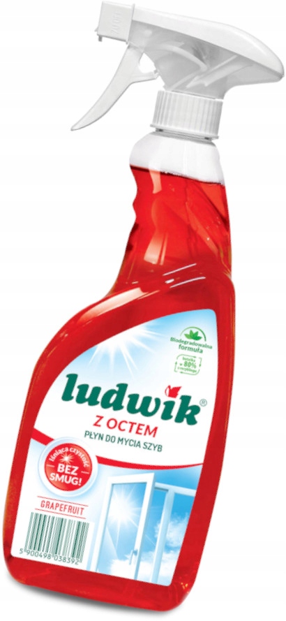 Płyn do mycia szyb LUDWIK Grapefruit z octem 600 ml 3 17027486528