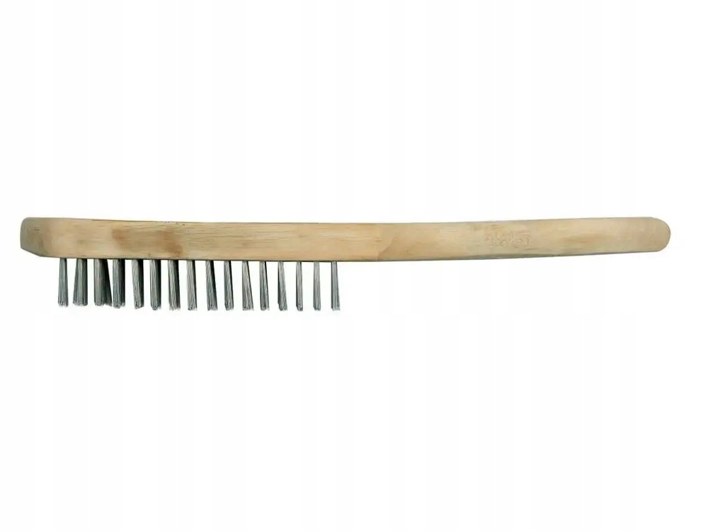 Szczotka Druciana 6-Rzędowa, Stal Ocynkowana, Drewniany Uchwyt 2 17058839392