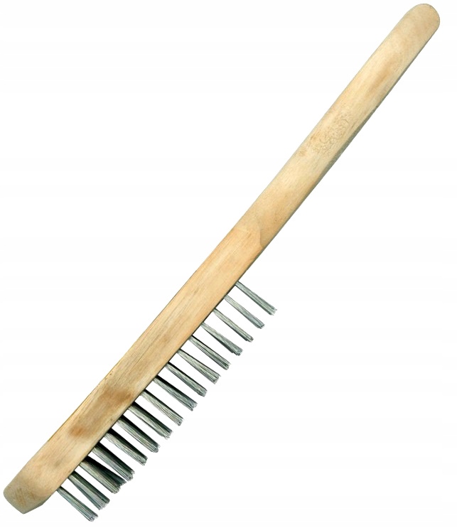 Szczotka Druciana 6-Rzędowa, Stal Ocynkowana, Drewniany Uchwyt 4 17058839392