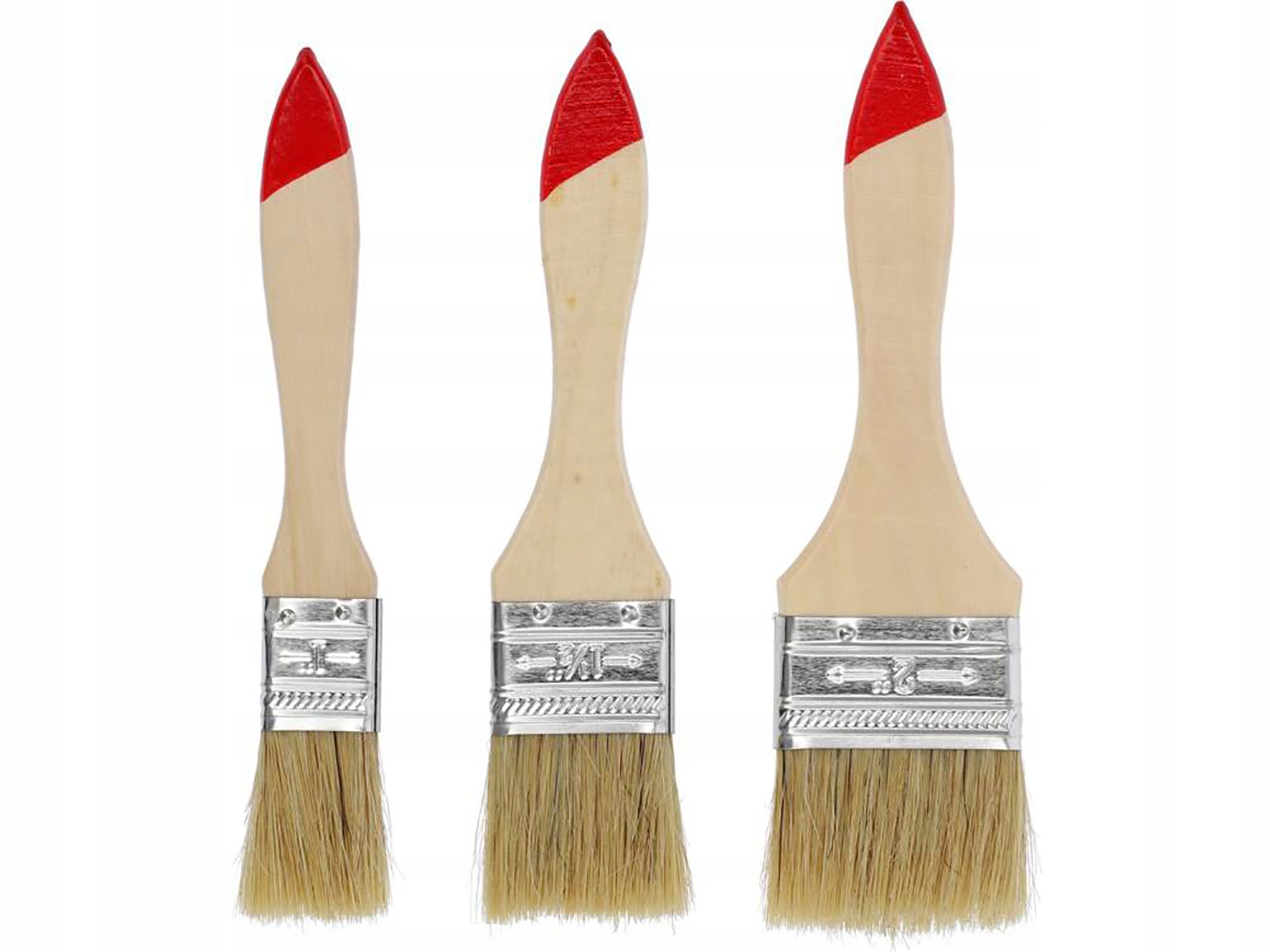 Zestaw pędzli malarskich 3 szt. 1"-1,5"-2" – płaskie, angielskie, drewno 2 17061795249