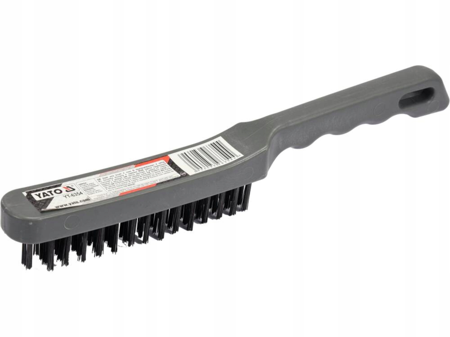 Szczotka druciana Yato YT-6354, 4-rzędowa, stalowa, plastikowa rączka 1 17061795942