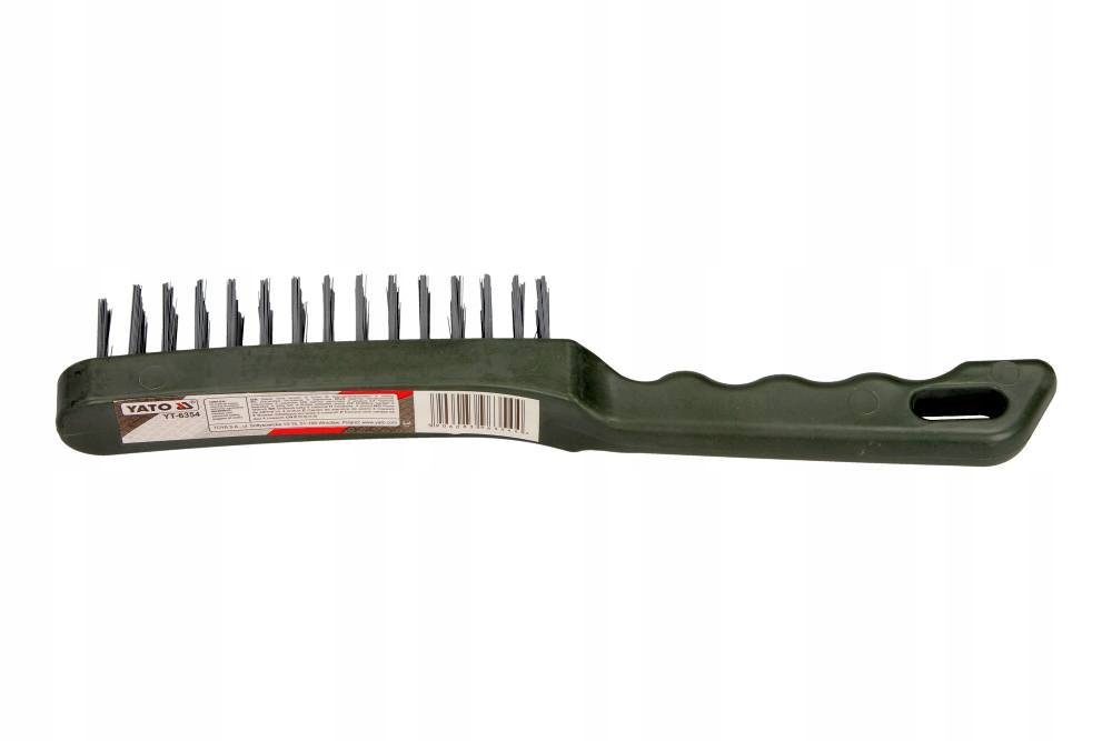 Szczotka druciana Yato YT-6354, 4-rzędowa, stalowa, plastikowa rączka 7 17061795942
