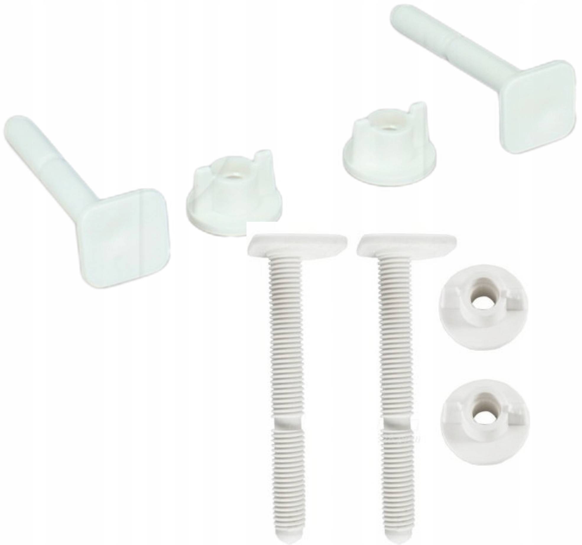 Uniwersalne śruby do deski sedesowej WC 90mm, zestaw 2 sztuki 2 17068265023