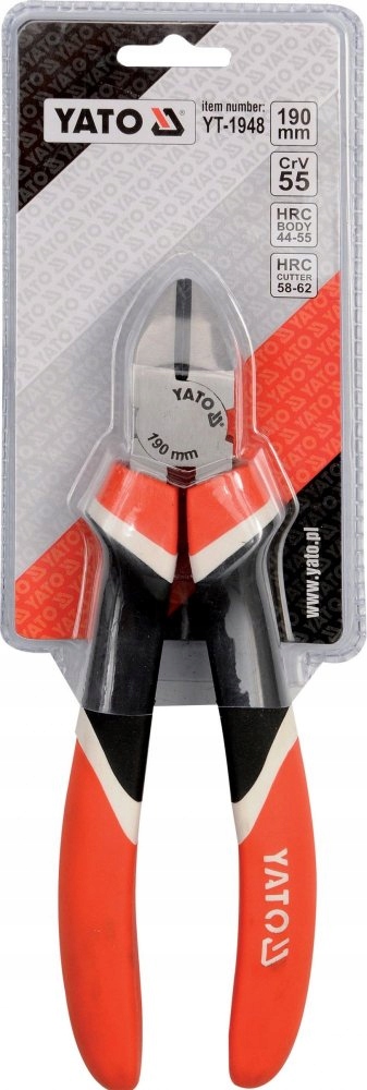 Szczypce Tnące Boczne Yato YT-1948, 190 mm, CrV, Trójkolorowe Rękojeści 3 17078823745