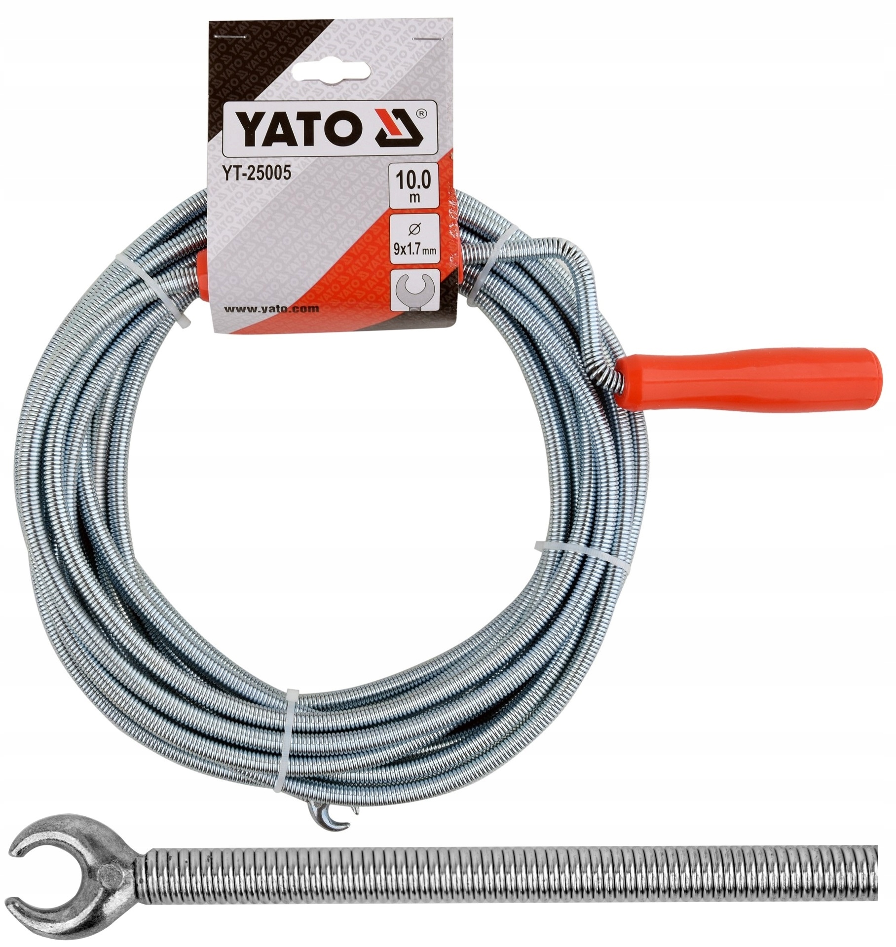 Spirala do Czyszczenia Kanalizacji Yato 10 m x 9 mm – Efektywne Udrażnianie 5 17106117817