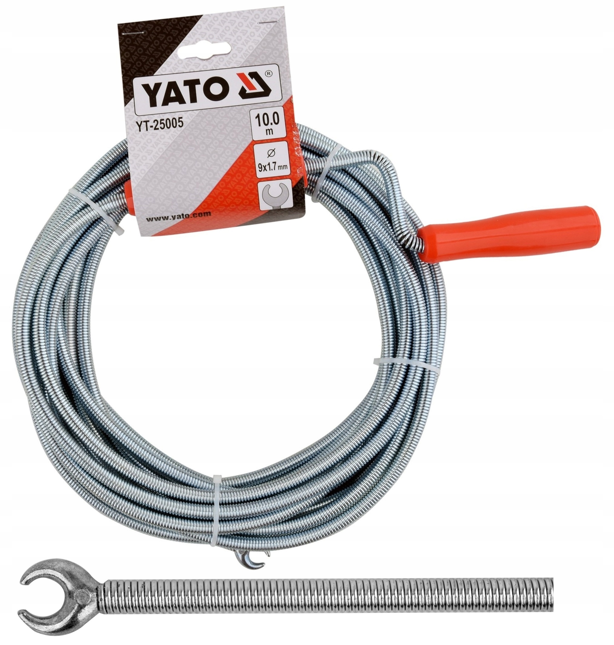 Spirala do Czyszczenia Kanalizacji Yato 10 m x 9 mm – Efektywne Udrażnianie 9 17106117817