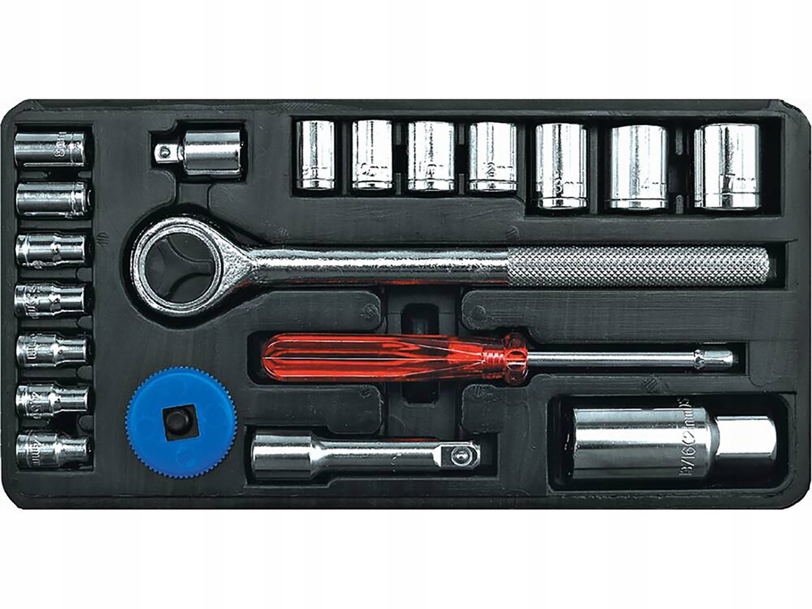 Zestaw Kluczy Nasadowych 20 szt. 3/8'' (4-17 mm) – Stal Węglowa 1 17125817974