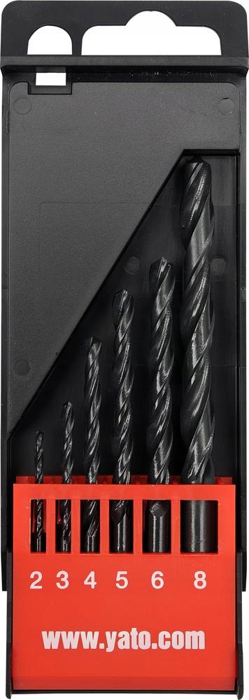 Zestaw 6 Wierteł HSS 2-8 mm, Yato YT-4460 – Precyzyjne Do Metalu 2 17153401880