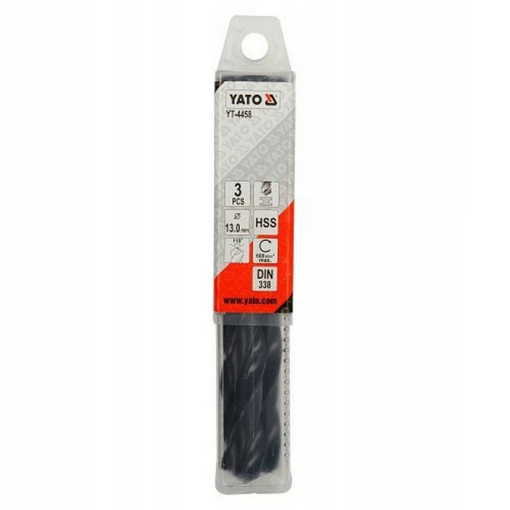 Wiertło HSS 13.0 mm – Zestaw 3 sztuk, Yato YT-4458 4 17153402065