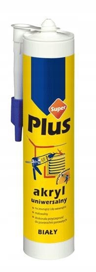 Akryl Uniwersalny SUPER PLUS – Uszczelniacz do pęknięć, Biały - 280ml 2 17174120416