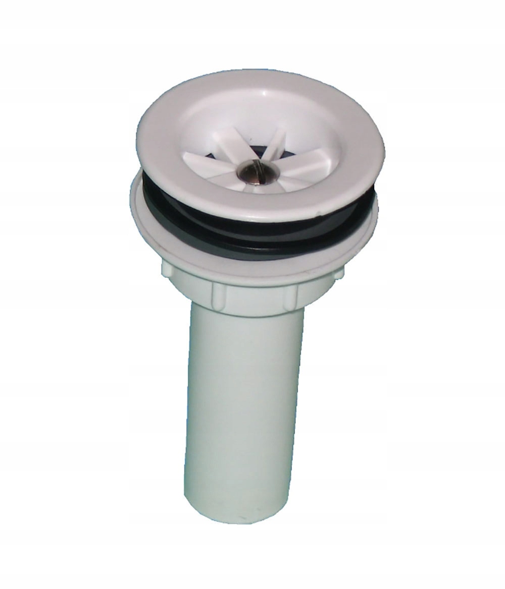 Spust do umywalki, montaż spustu z sitkiem plastikowym - 32mm 2 17384173805
