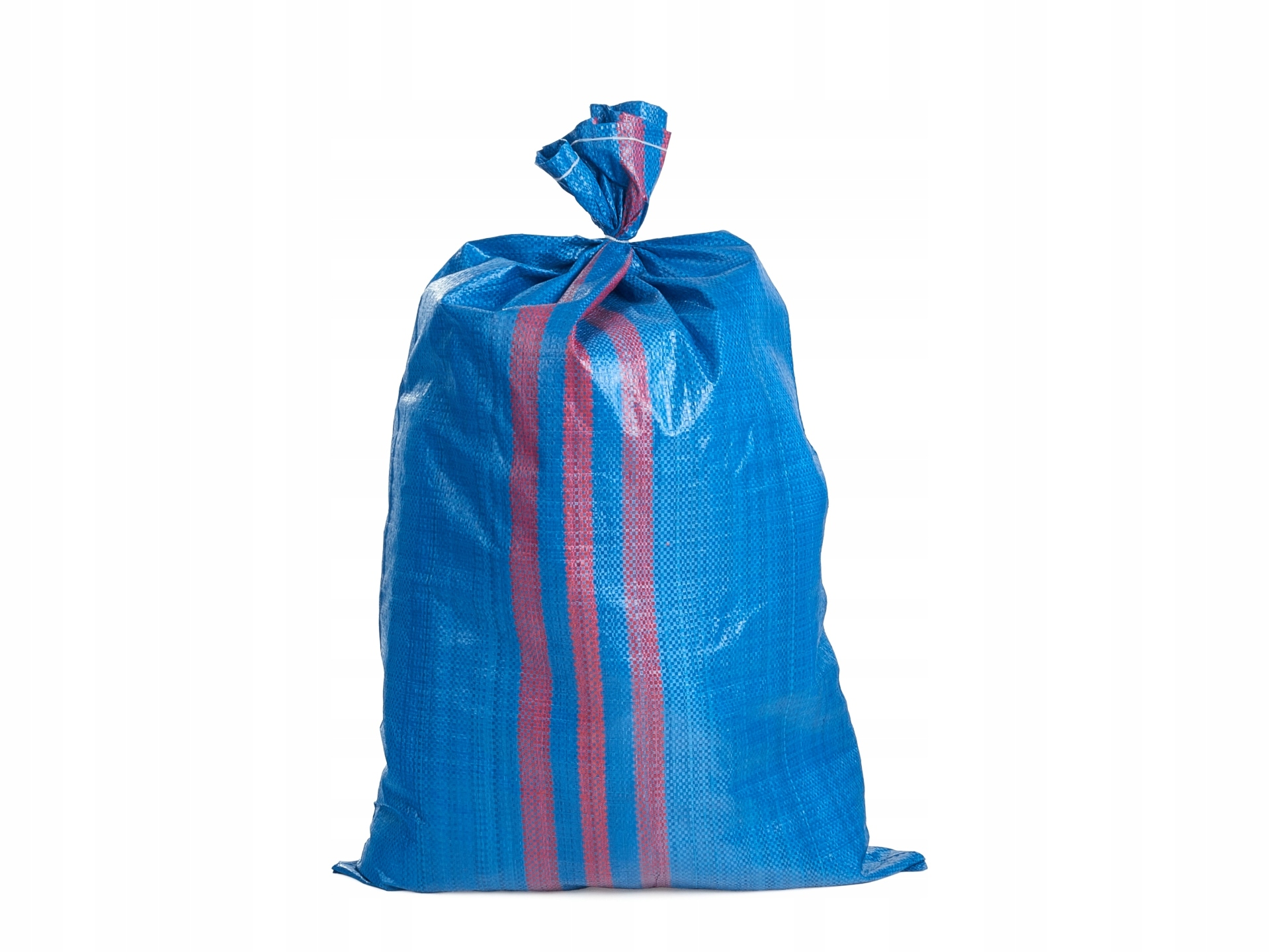 Worek polipropylenowy 65x105cm 50kg – mocny, gruby, niebiesko-czerwony 3 17482798289