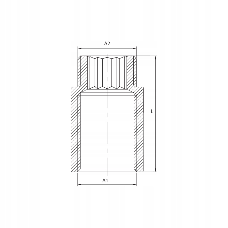 Przedłużka mosiężna 1/2" x 15 mm - Diamond Y K-50.PRZED.15X15.Y 2 17587183152