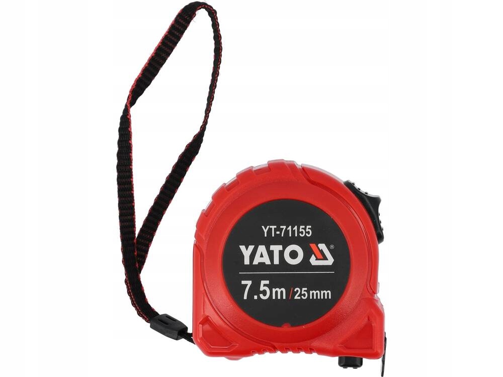 Miara zwijana stalowa 7.5m x 25mm YATO YT-71155 nylon ABS klasa II 2 17587202601