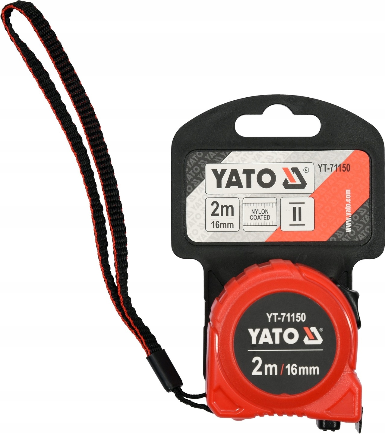 Miara zwijana stalowa 2m x 16mm YATO YT-71150 nylon ABS klasa II 2 17587203347