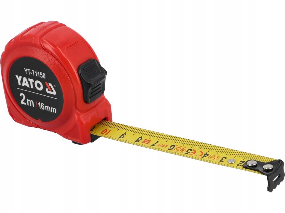 Miara zwijana stalowa 2m x 16mm YATO YT-71150 nylon ABS klasa II 4 17587203347