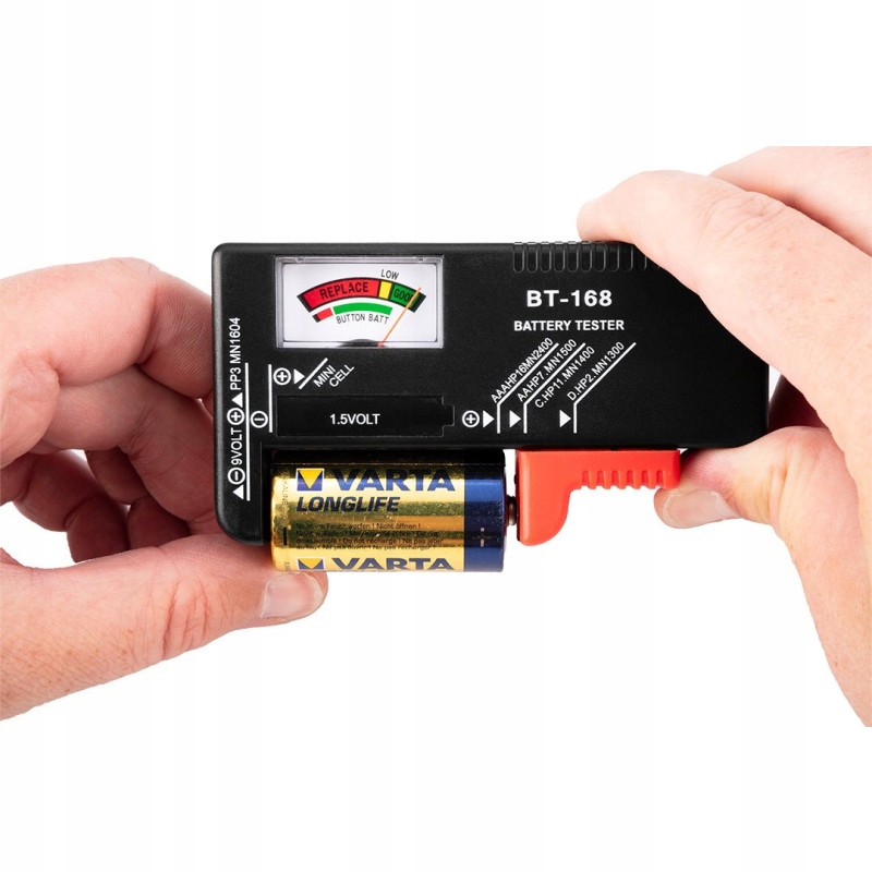 Tester baterii i akumulatorków NEO TOOLS 94-009 AA AAA 9V CR 4 17587203498