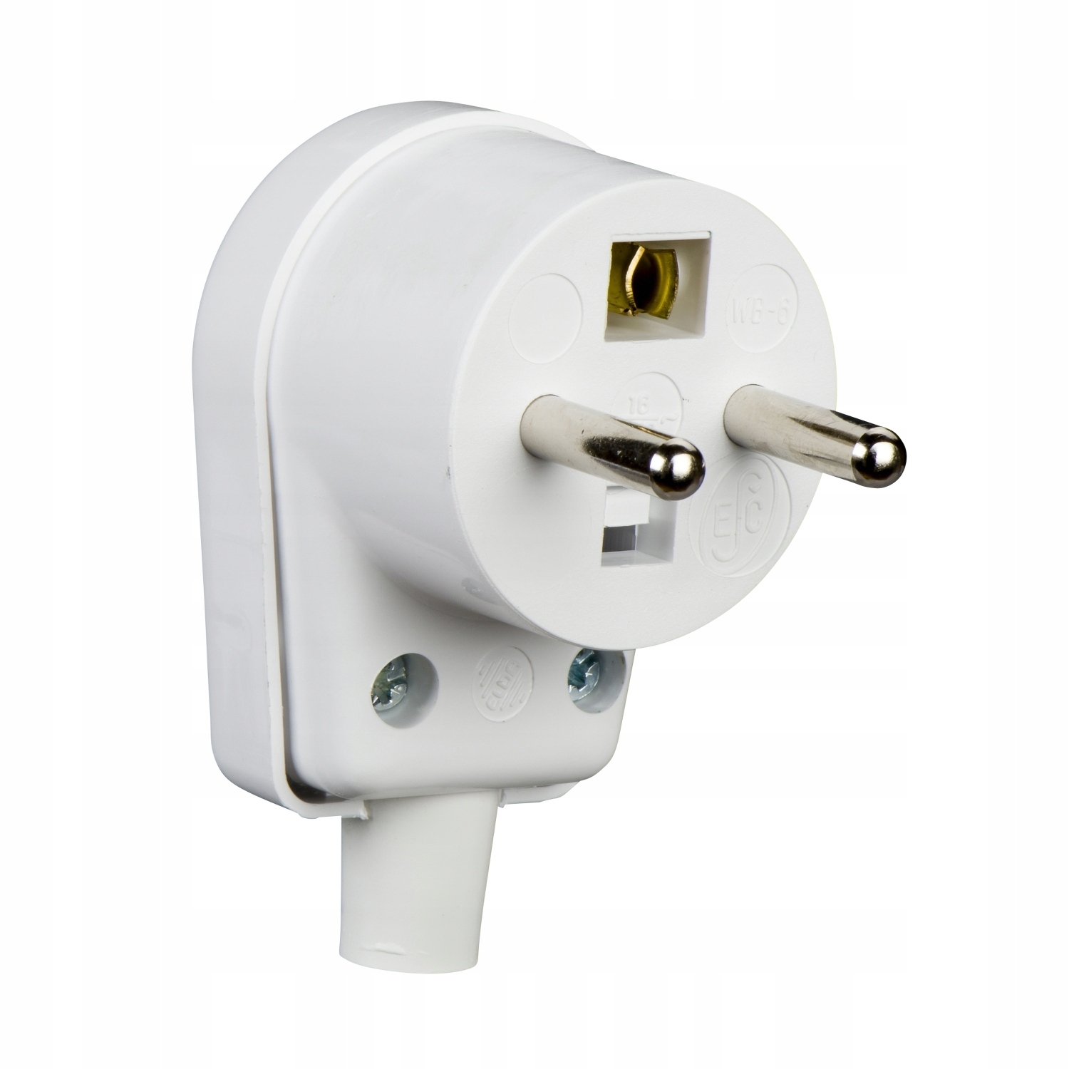 Wtyczka kątowa z uziemieniem skręcana biała Schneider Electric 16A 2 17619999182