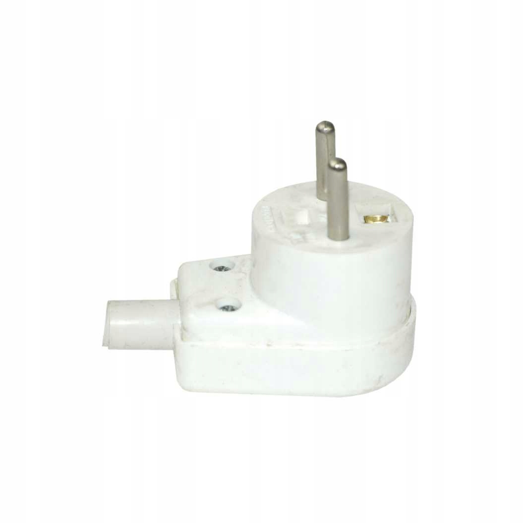 Wtyczka kątowa z uziemieniem skręcana biała Schneider Electric 16A 7 17619999182