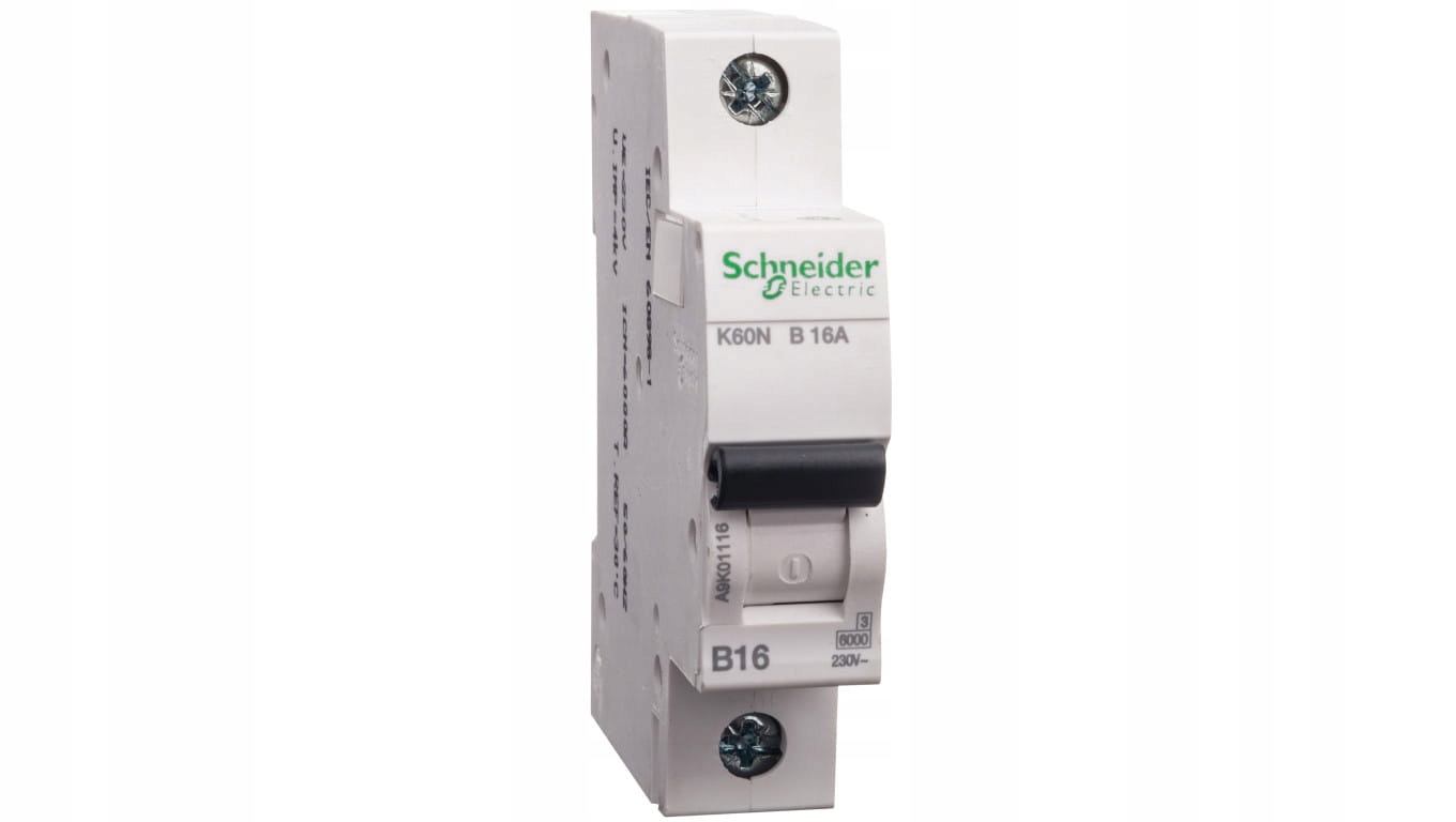 Wyłącznik nadprądowy Schneider Electric 230 V IP20 B16A 6 17620001827