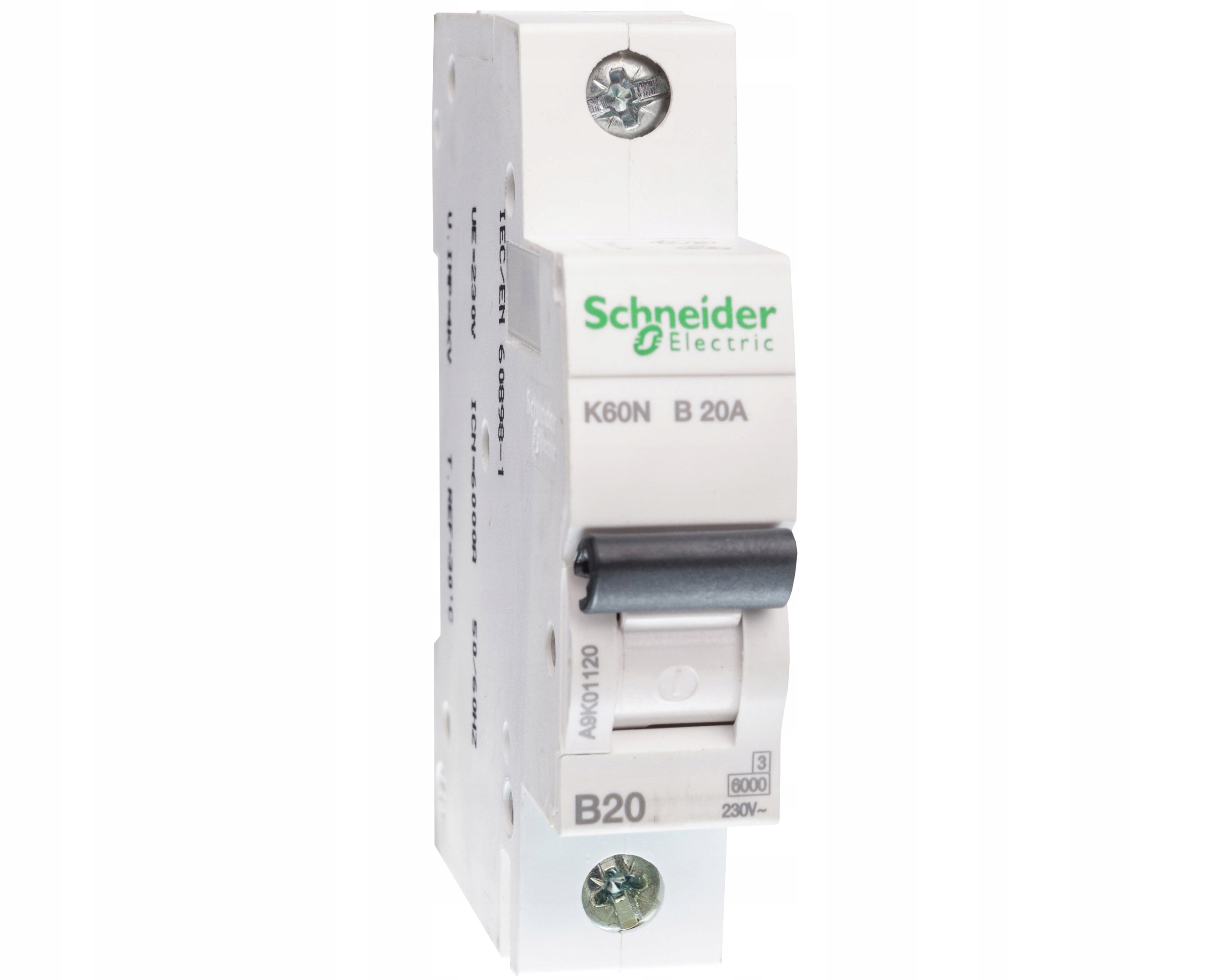 Wyłącznik nadprądowy Schneider Electric 230 V IP20 B20A 1 17620002561