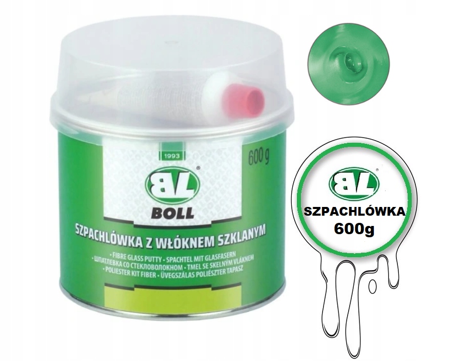 Boll Szpachlówka z włóknem szklanym 600g – z utwardzaczem 2 17620050075