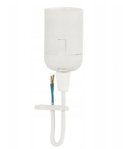 Oprawka E27 biała z przewodem termoplastyczna F4.0139 2 17646274252