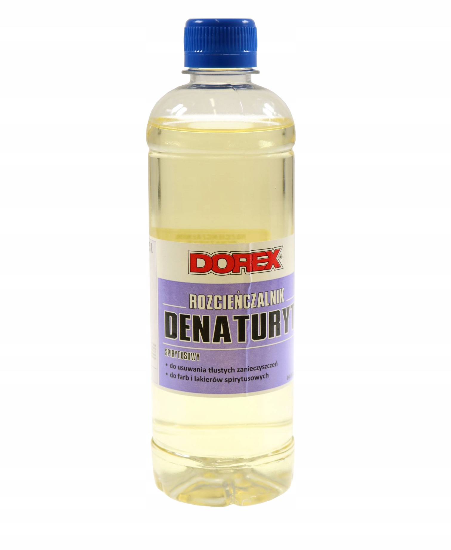 Denaturat, denaturyt rozcieńczalnik spirytusowy, bezbarwny 500ml Dorex 1 17748684280