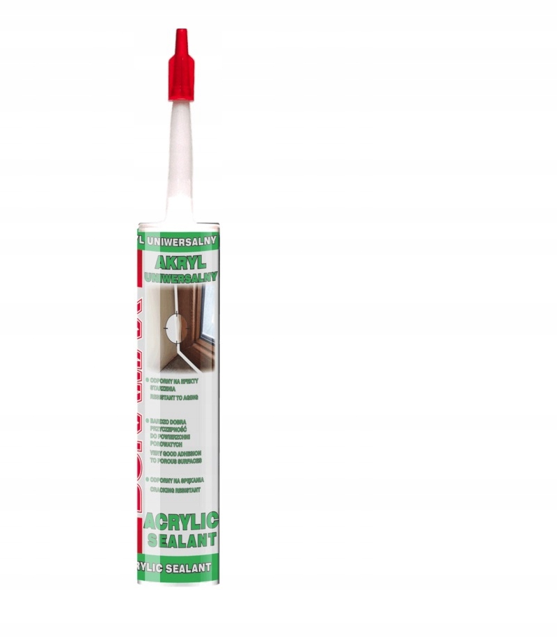 Akryl Biały 280 ml Malowalny – Uszczelniacz Do Pęknięć, Spoin, Fug 1 17748684519