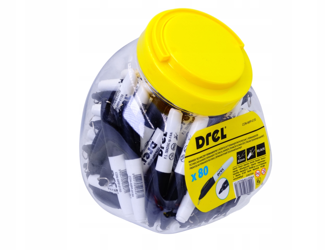 Marker Permanentny Mini Czarny – Uniwersalny do Metalu, Szkła, Plastiku 3 17748684753