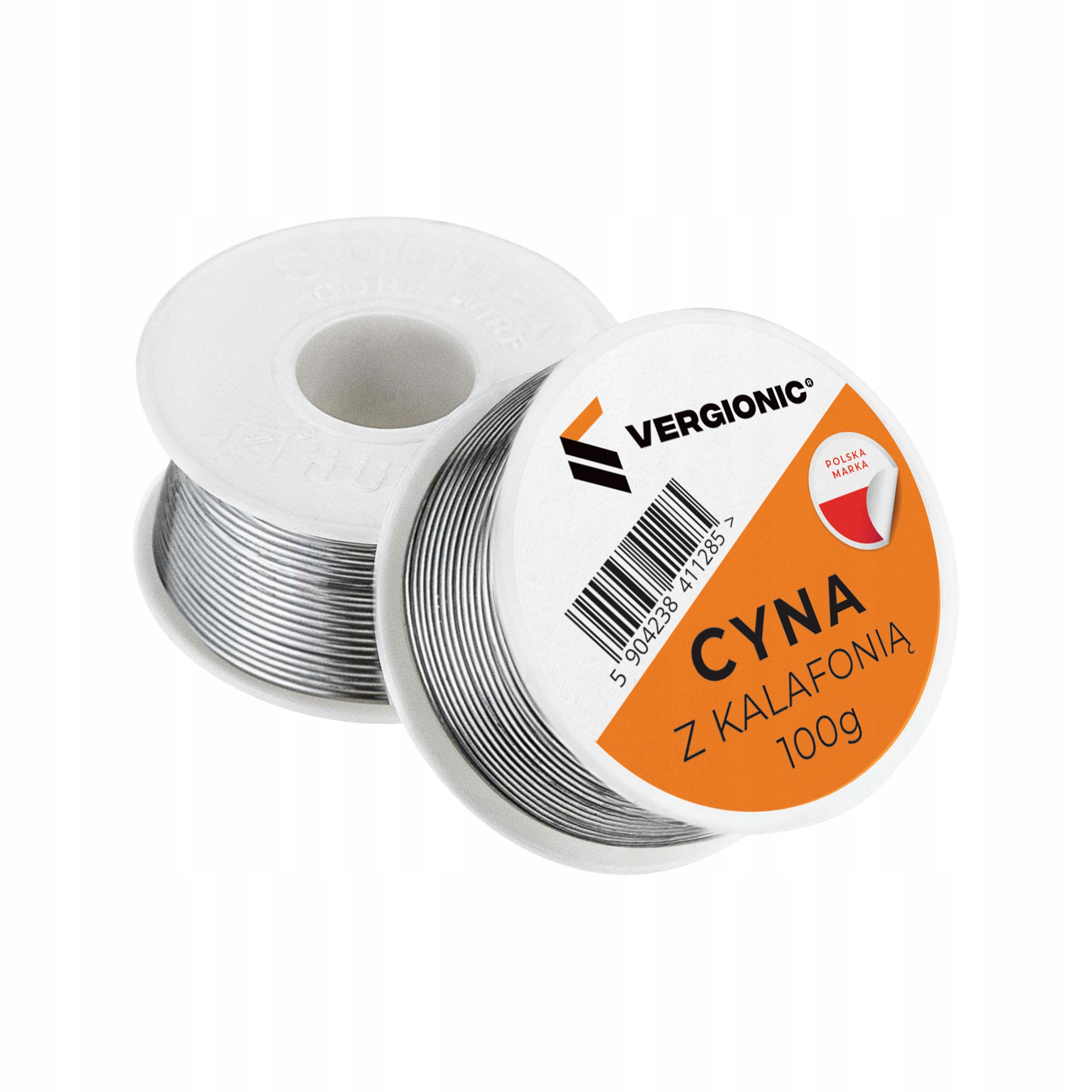 Cyna do lutowania z kalafonią 1mm 100g drut lutowniczy 2 17756362143