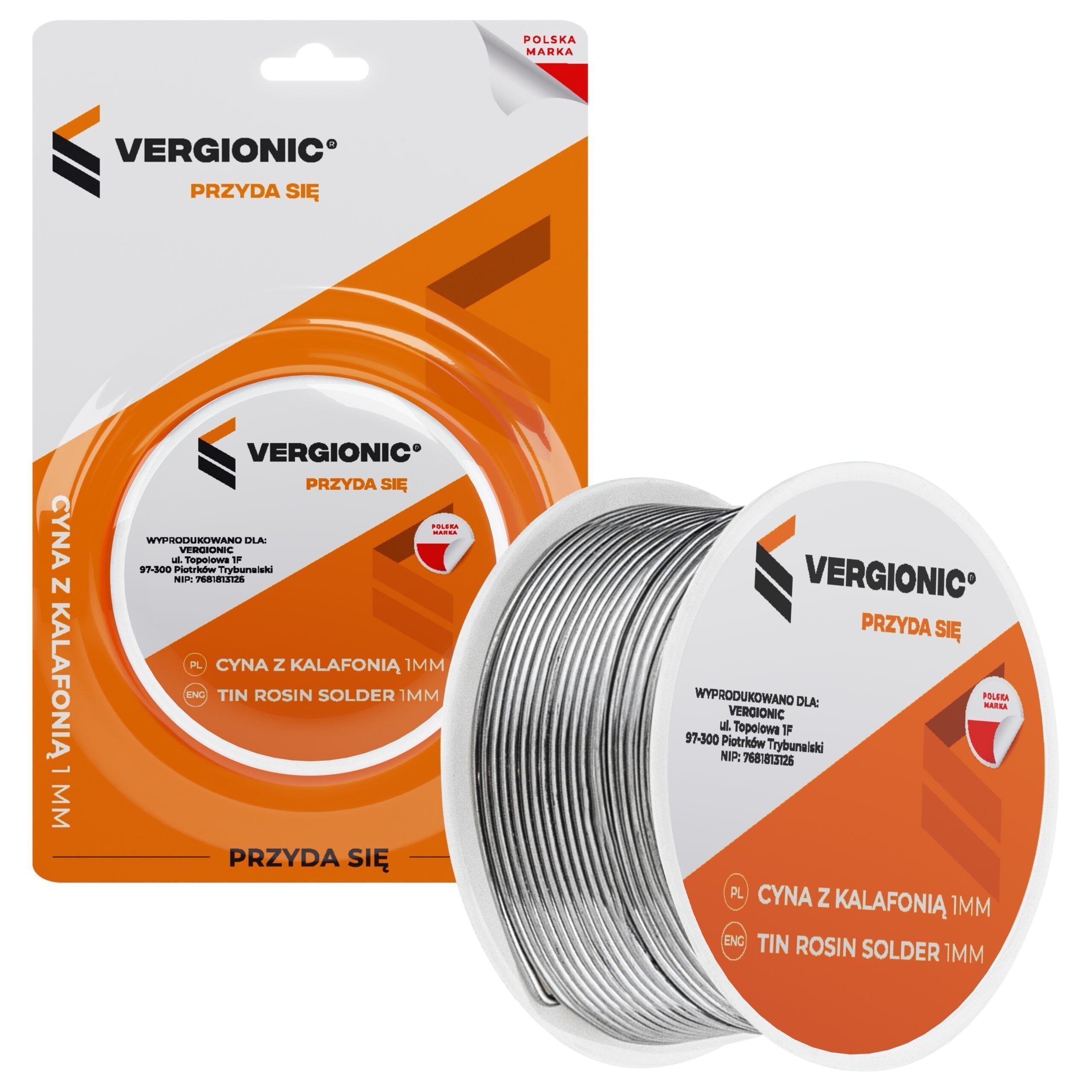 Cyna do lutowania z kalafonią 1mm 100g drut lutowniczy 6 17756362143