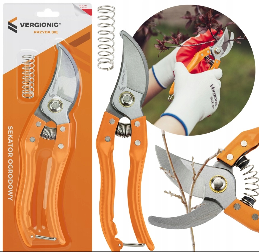 Sekator ogrodowy 21cm, ręczny stalowy, cięcie do 20mm 4 17763661290