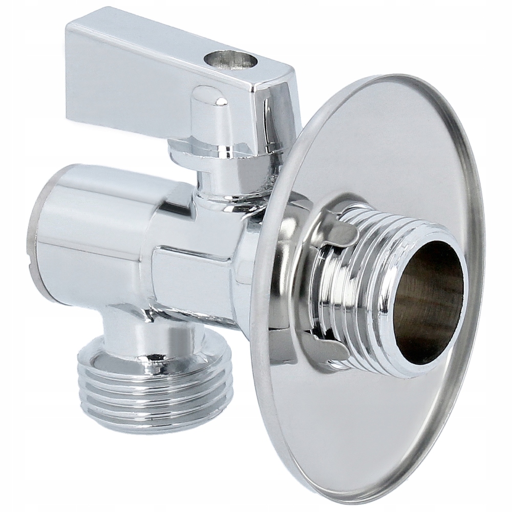 Zawór kulowy kątowy 1/2''x3/4'' chrom mosiężny, wytrzymały 3 17856238358
