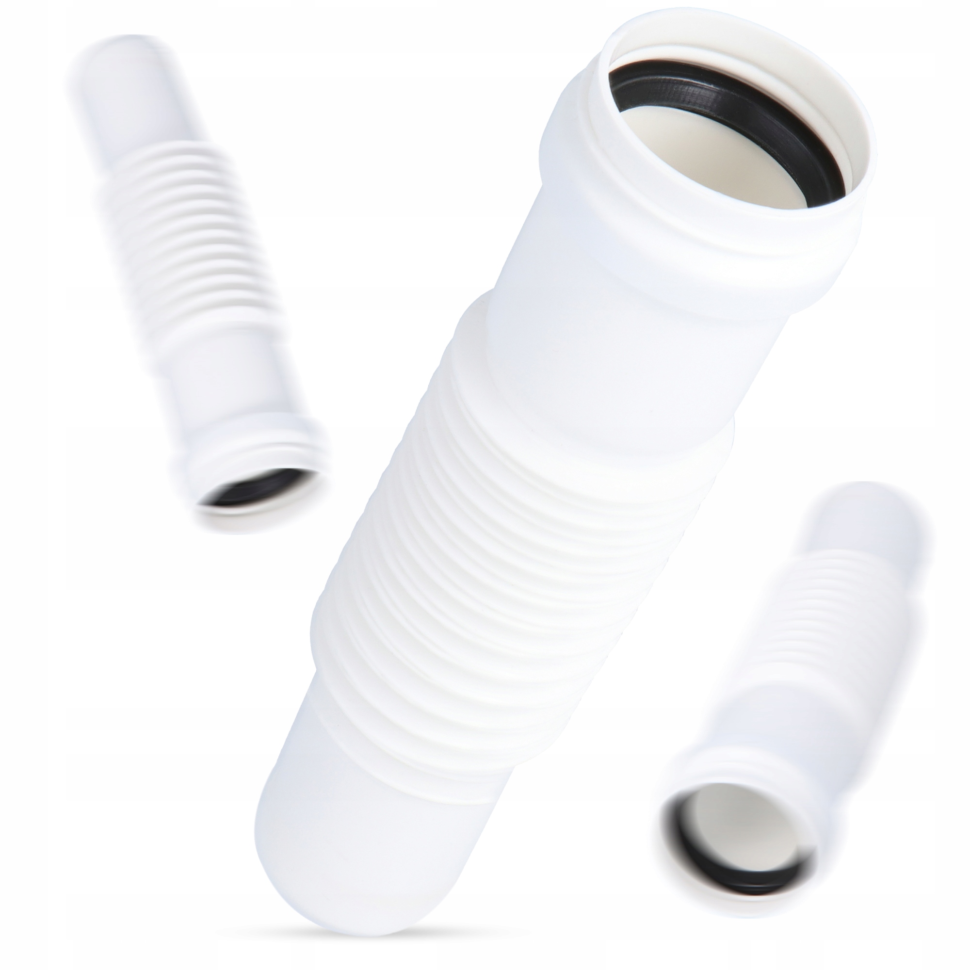 Kolano kanalizacyjne harmonijkowe 32 mm redukcyjne rura elastyczna 3 17862953321