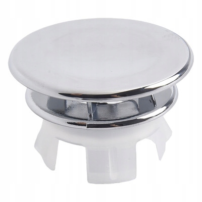 Pierścień przelewu umywalki z łapkami, rozeta umywalki chrom 22-24mm 1 18197378764