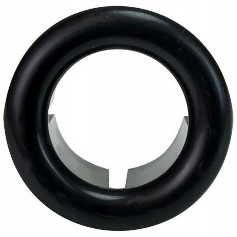 Rozeta otworu przelewowego umywalki fi 19mm CZARNA 1 18254110546