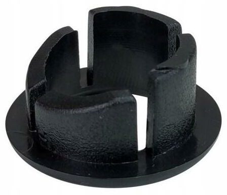Rozeta otworu przelewowego umywalki fi 19mm CZARNA 2 18254110546