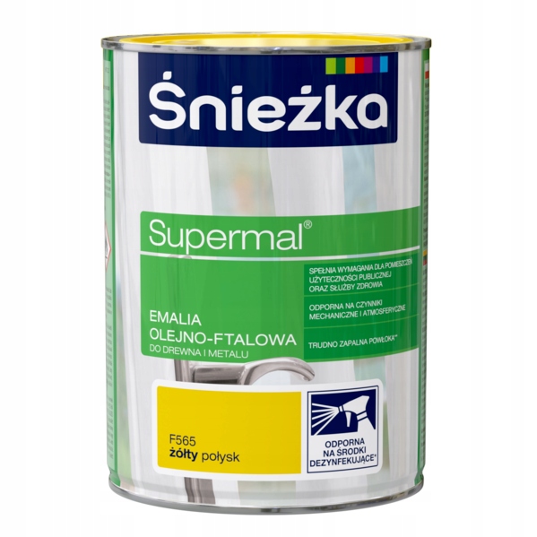 Śnieżka olejno-ftalowa 800ml F565 Żółty 1 9627234431