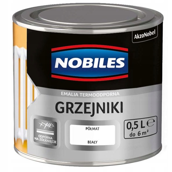 Farba do grzejników Nobiles Półmat 500ml 1 9627245813